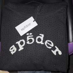 Black VVS Sp5der Hoodie