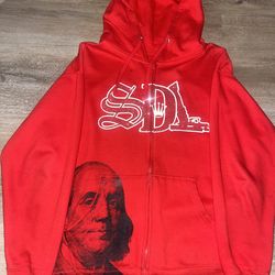 Red Sdl Zip Up