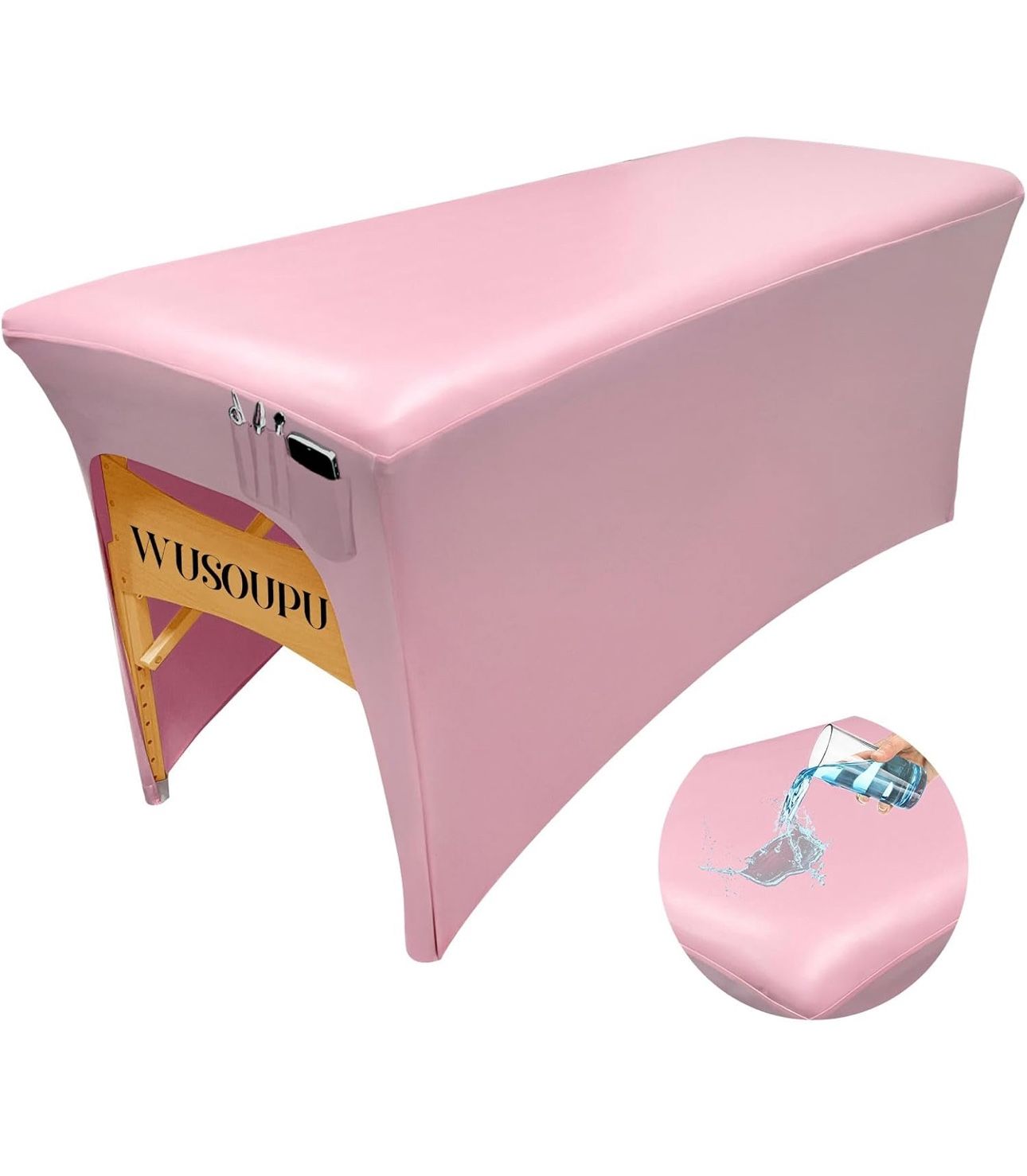 Massage Table Cover with Storage Pocket