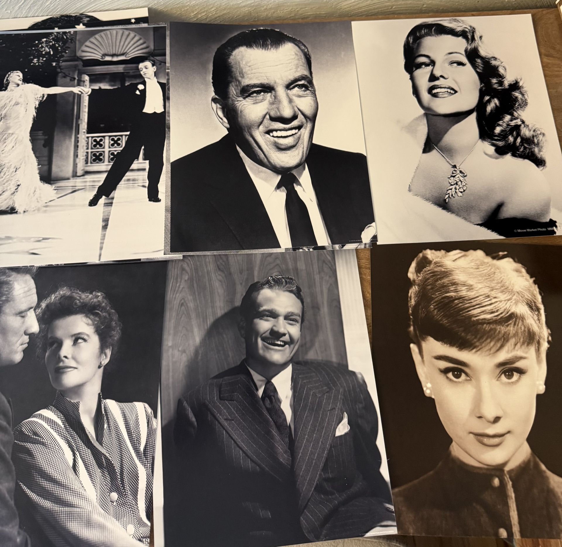 Golden Era Hollywood Celebrity Headshots, Lot of 57 Photos!
