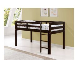 Junior Loft Bed-cappacino