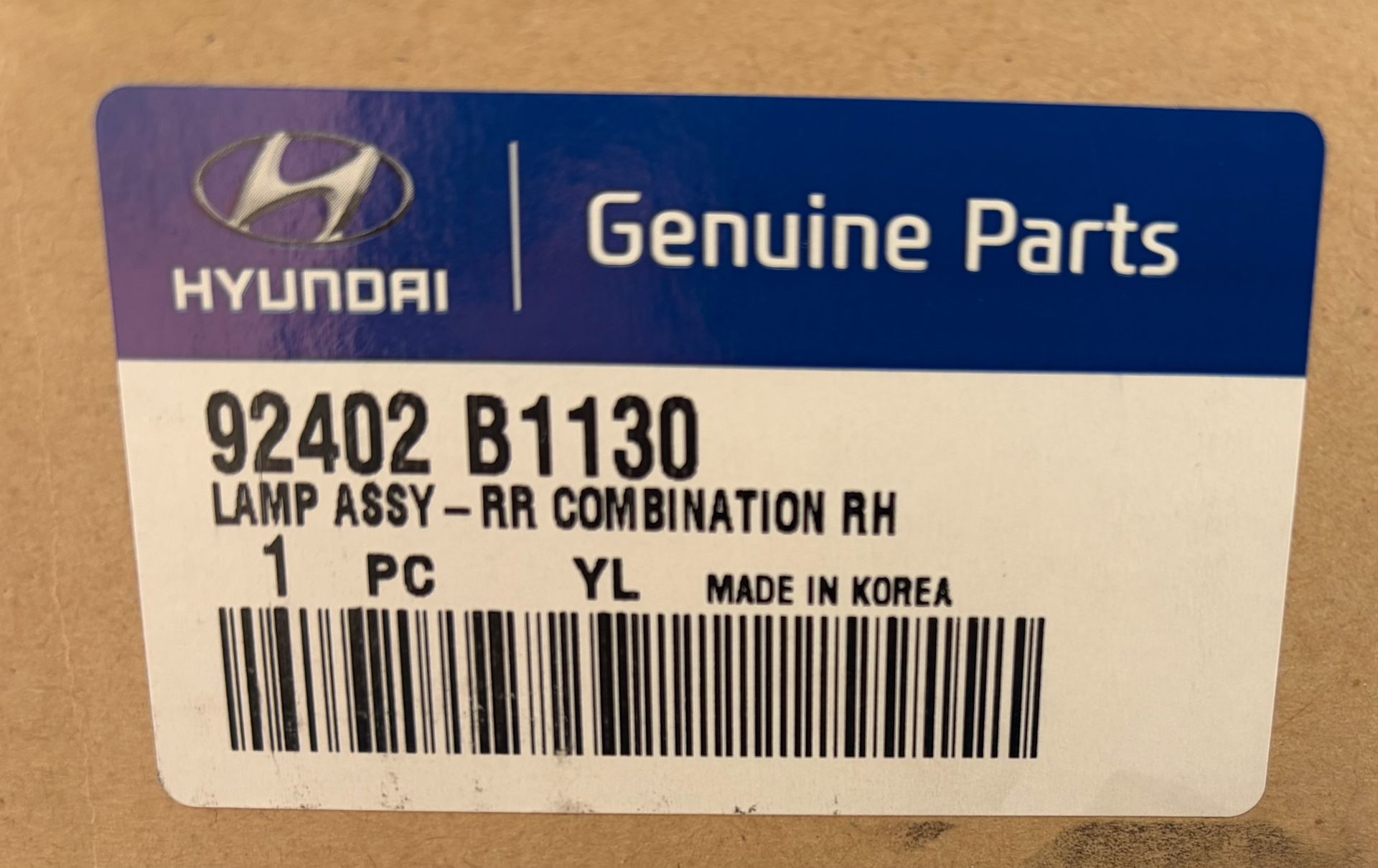 New OEM Genuine Hyundai Tail Light Lamp RH LED 2015-2017 Genesis G80 92402-B1130