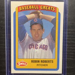 1990 Swell Baseball Greats Robin Roberts Baseball Card #11