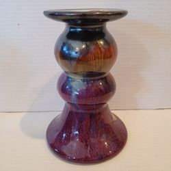 World Market Candle Holder Stand Brown Dripid Century Modern Style 