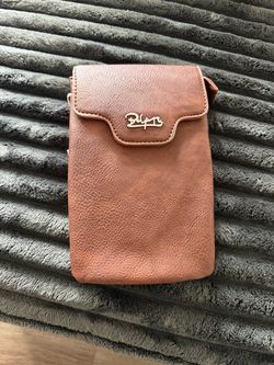 Small Brown Faux Leather Crossbody Bag