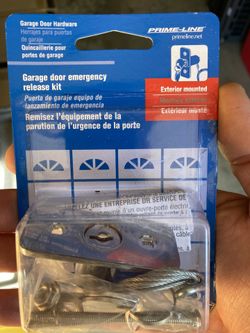 Emergency Garage Door Release Kit.