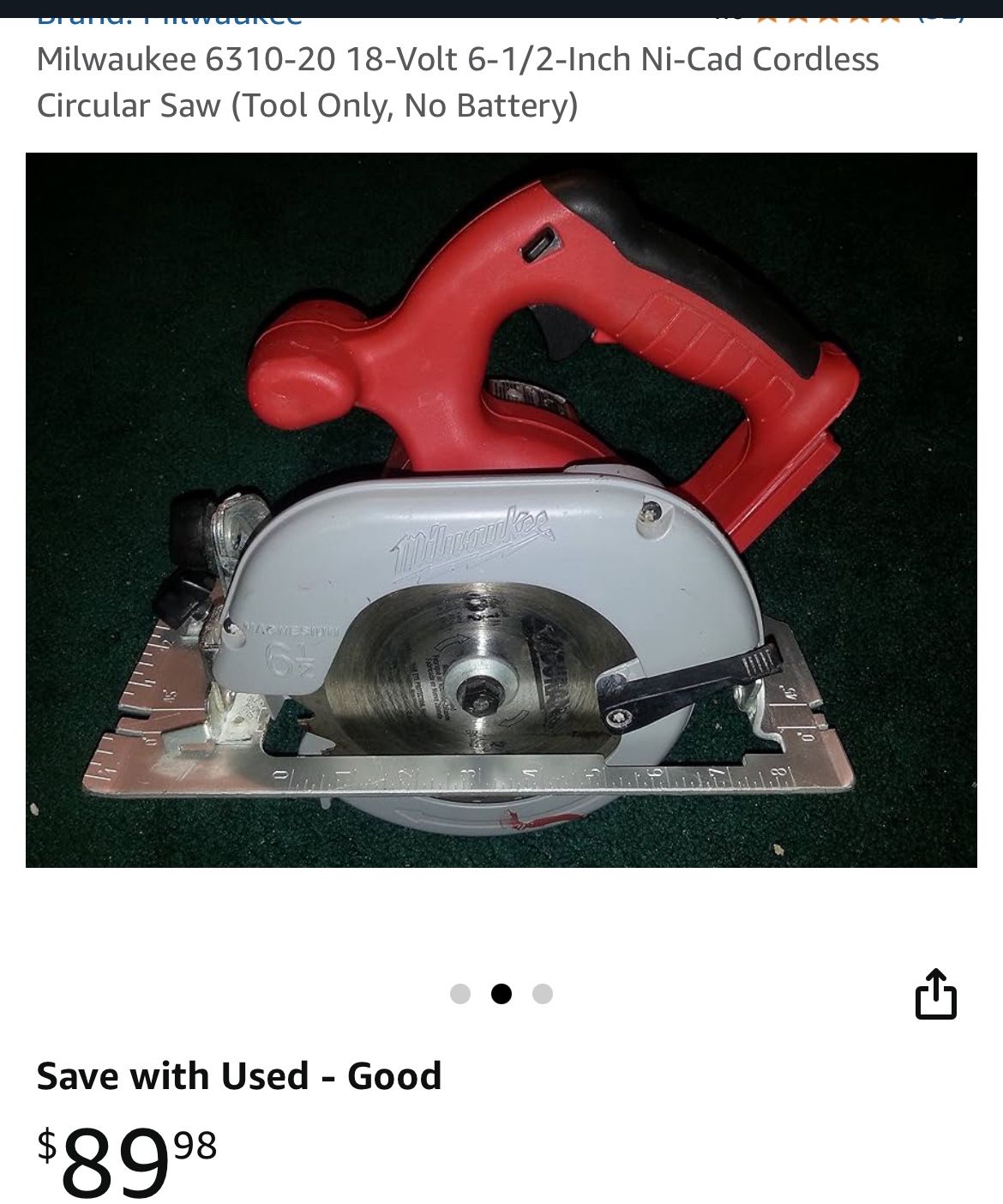 Milwaukee 18V Saw