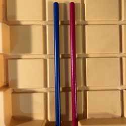 Colorful Red and Blue Rhythm Sticks - Ideal for Music Learning and Fun