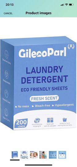 Toss & Go Eco-Friendly Laundry Detergent Sheets Fresh Meadow / 60 Load Box