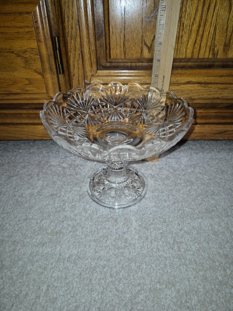 Vintage McKee & Bros. Footed Compote, Pilgrim