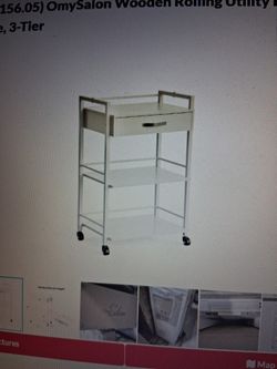 Rolling Utility Esthetician Cart. NEW