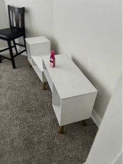 White entertainment center