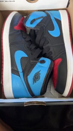 Air Jordan 1 High Black Blue Red Sneakers