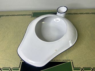 Vintage Enamel Bed Pan