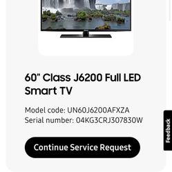 60 inch Samsung - NEEDS BACKLIGHT REPLACEMENT