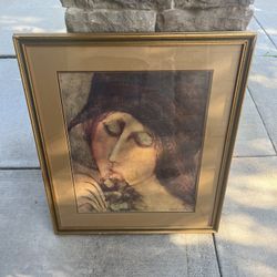 Barbara A. Wood “Dawn” Lithograph Frame.
