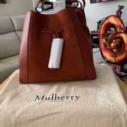 Mulberry Small Millie Rust Suede And Calf Leather With Pouch