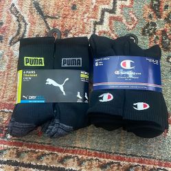 Champion Puma Socks Bundle Black Men’s