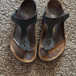 Black Birkenstocks Size 39