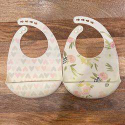 Baby Girl Silicone Food Bib