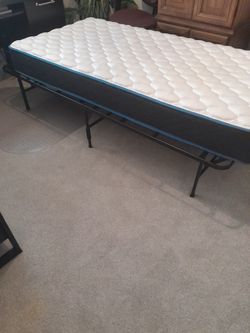 Twin bed with frame