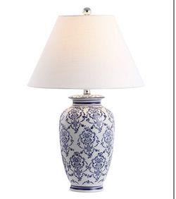 Jonathan Y Juliana 26.25" Chinoiserie Ceramic Lamp Blue & White - New!