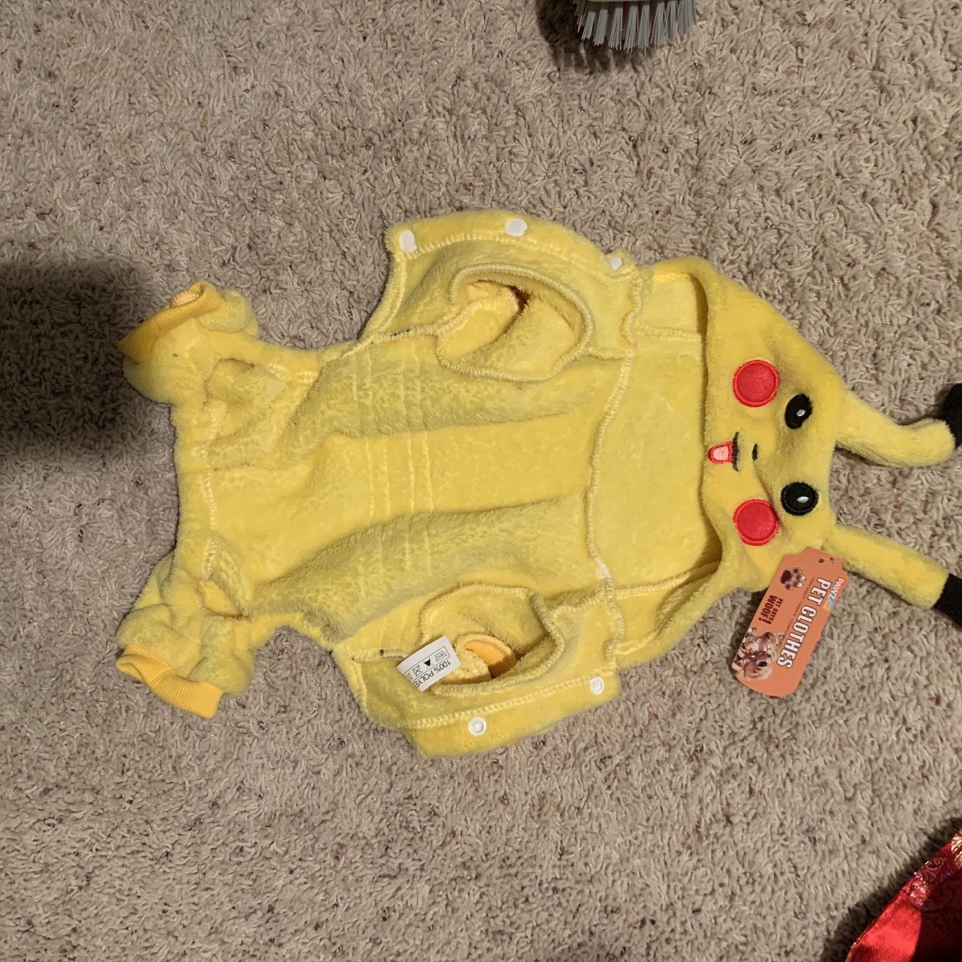 Pikachu Costume For XS Dog (Teacup)