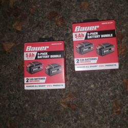 Bauer power tool batteries 