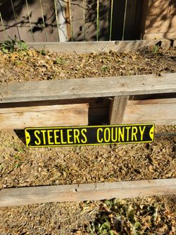 Steelers Country metal sign