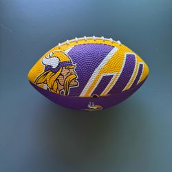 Franklin Sports NFL Minnesota Vikings Football  Mini Youth Football 8.5" Rubber Like New!