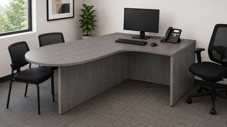 Executive Desk 72"W x 30/42"D – Multiple Colors available | $600