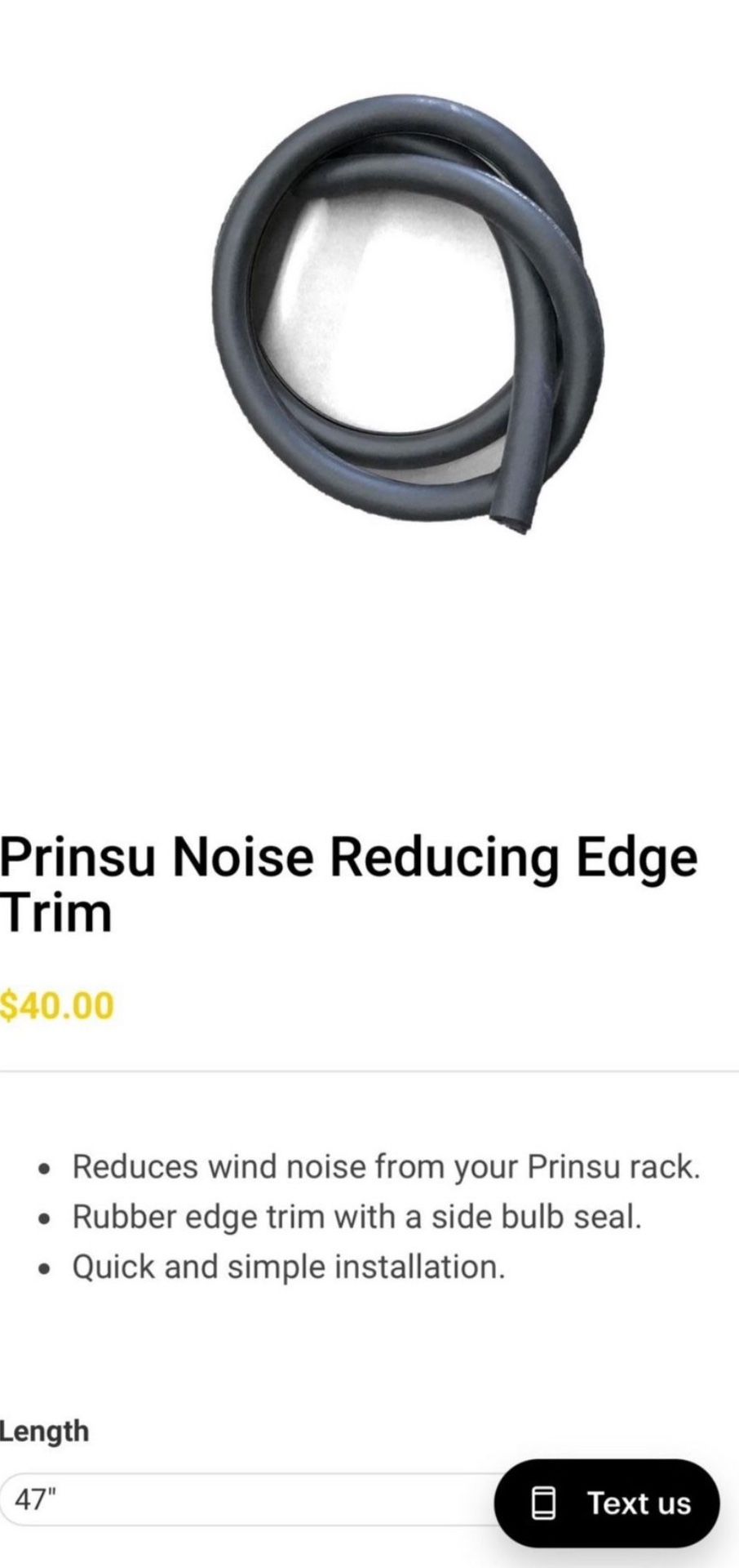 Prinsu Noise Reducing Edge Trim