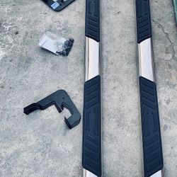 LA Zona Auto Parts 07 To 18 Chevrolet Silverado GM Sierra Side Step Nerf Bar Running Board Estribos Escalon Chrome 