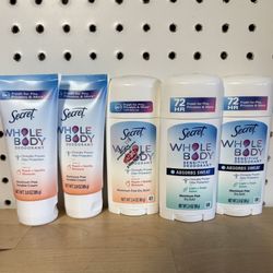 Brand New Secret Whole Body - $3 Each