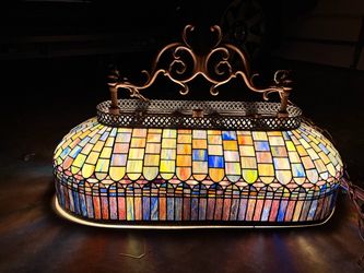 Tiffany Style Vintage Pool Table chandelier