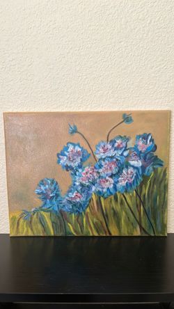 Original Floral Oil Painting on Canvas
