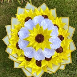 Beautiful bouquet of eternal flowers ready for pickup 