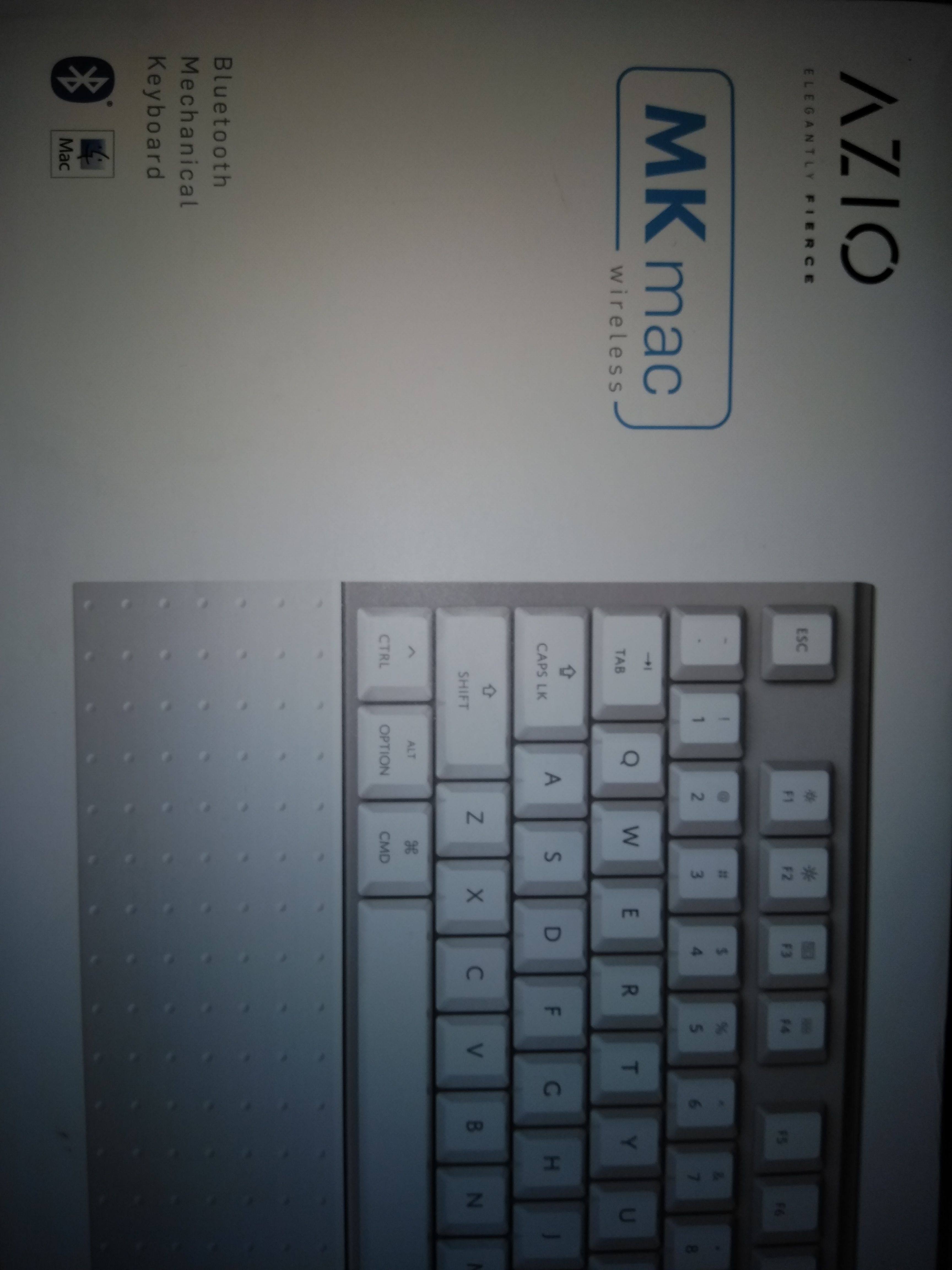 Brand New Wireless Premium Azio MK Aluminum Faceplate Mac Keyboard