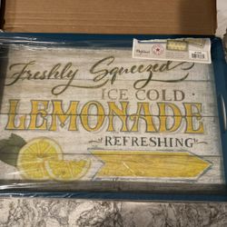 NEW 12x18” Wooden Serving Tray – Lemonade Design 🍋 