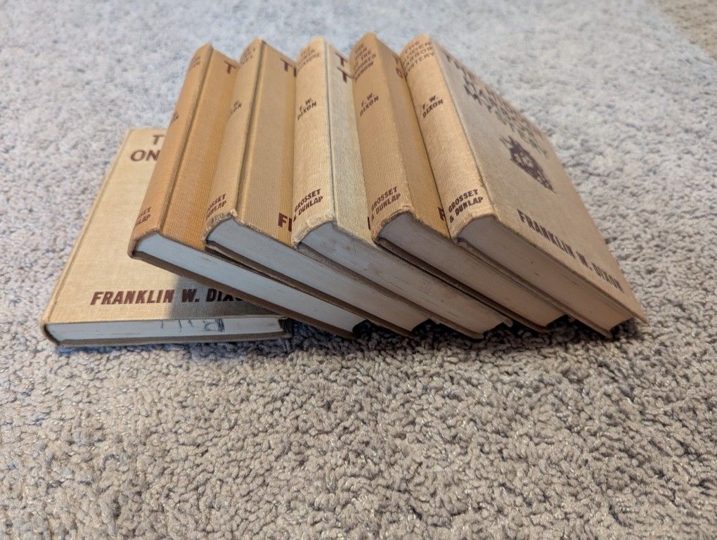 6 Hardy Boys Books 1940s