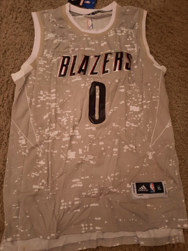 Grey Camouflage Damian Lillard Jersey