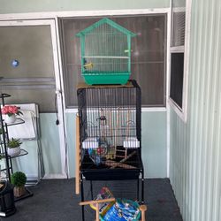 Bird Cage, Open Style With Rollers