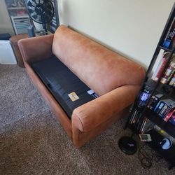 $30 Couch SUEDE leather LIGHT brown