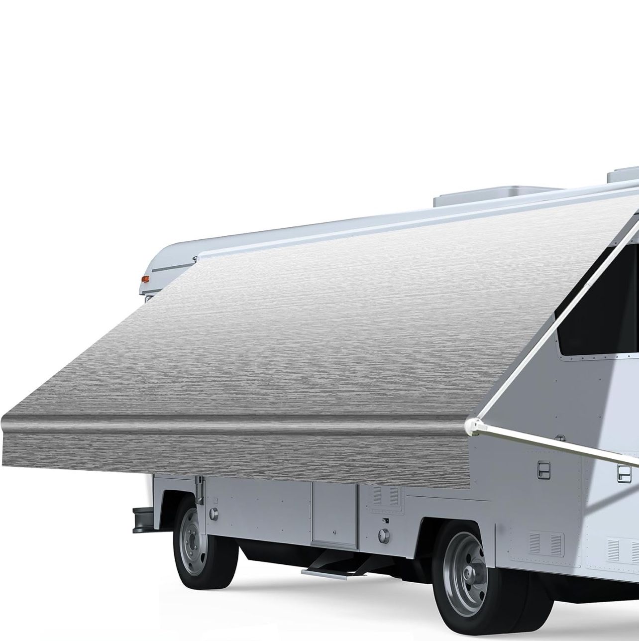 RV Awning Fabric Replacement, Heavy Duty 18.5oz Vinyl RV Awning Fabric, Universal Outdoor Canopy for Camper, Trailer and Motorhome (20FT(Fabric 19'2")