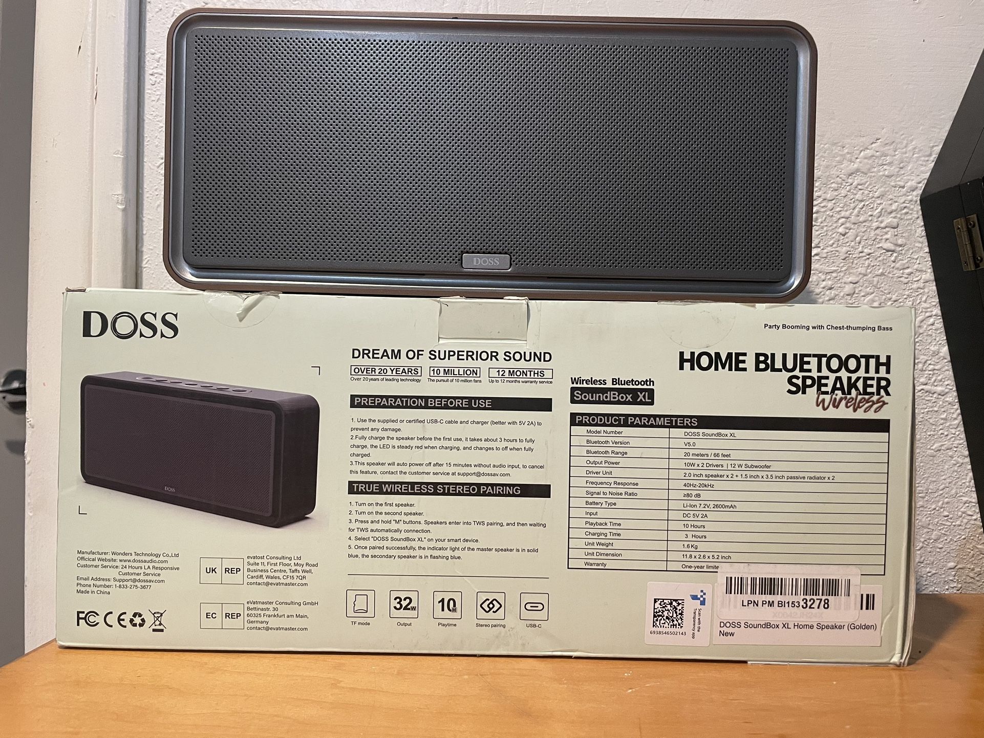 DOSS Bluetooth Speaker (LOUD BASS)