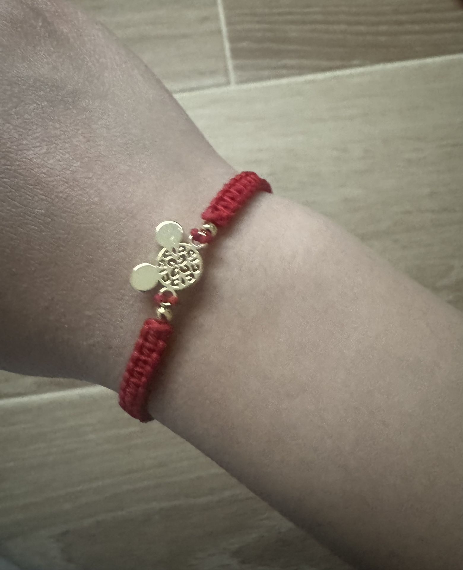 Mickey Mouse Hand Woven Charm Bracelet
