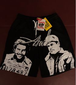 That's A Awful Lot Of Cough Syrup x Asaali Graphic Sweat Shorts Black – Size Large