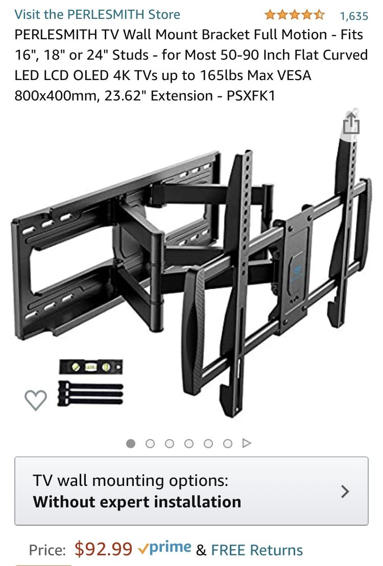 New TV Wall Mount Bracket Full Motion