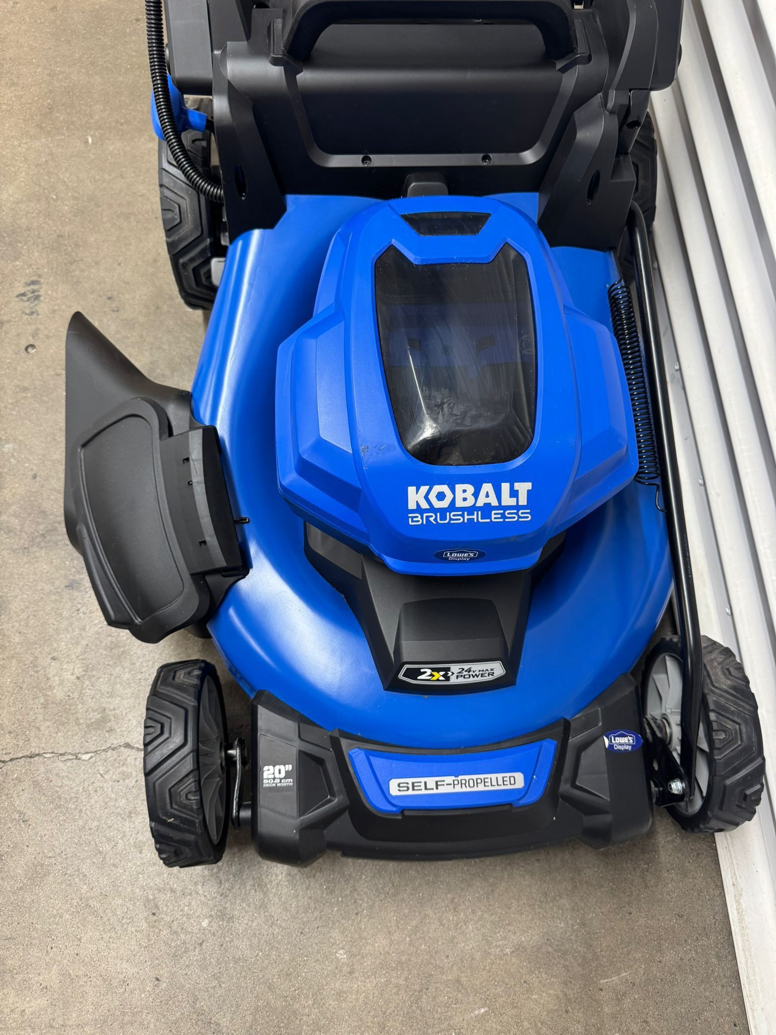 KOBALT 48-volt, 20-in Cordless Self-propelled Lawn Mower with 2 24-volt, 5 Ah Battery Included Batte