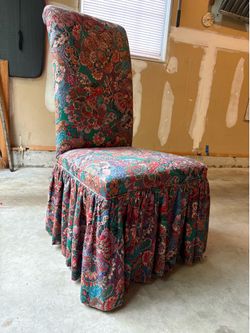 6 semi silk custom chairs